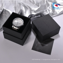 Boîte de cadeau de montre en carton haut de gamme faite sur commande de fournisseurs chinois avec le coussin d&#39;éponge